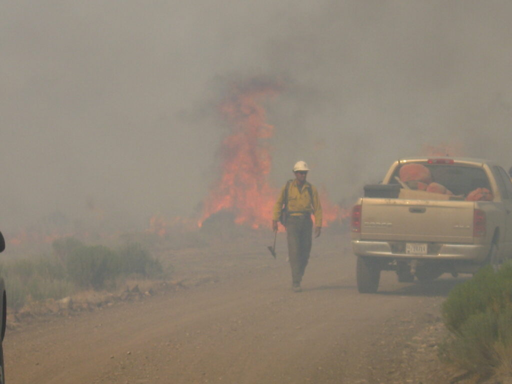 Murphy Complex Fire. Photo courtesy of the Bureau of Land Management.