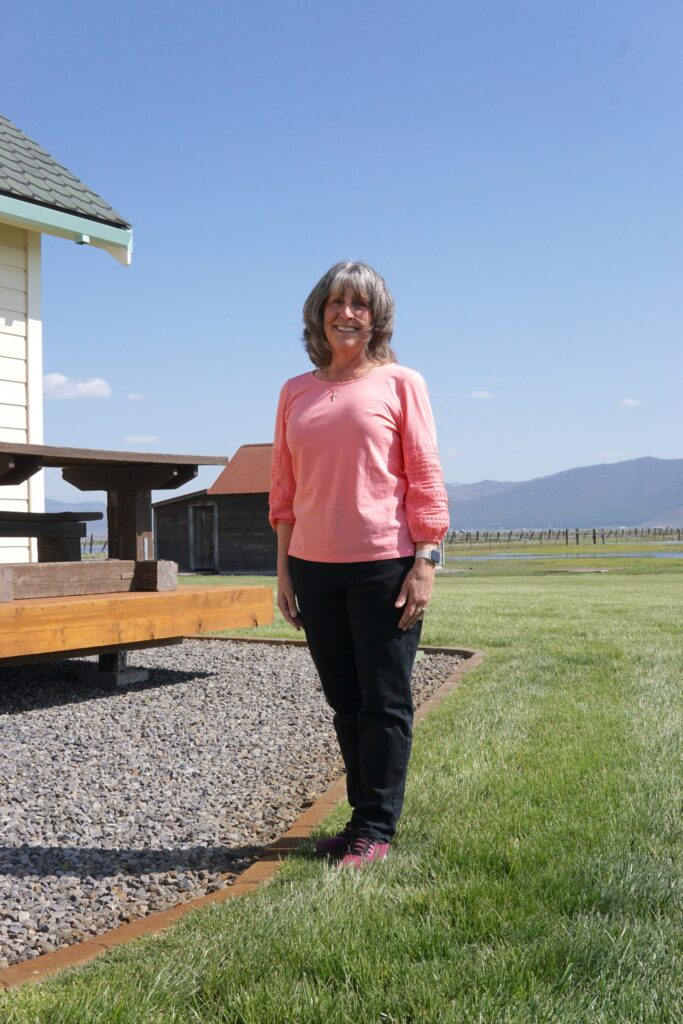 Portrait of Sharon Cook.