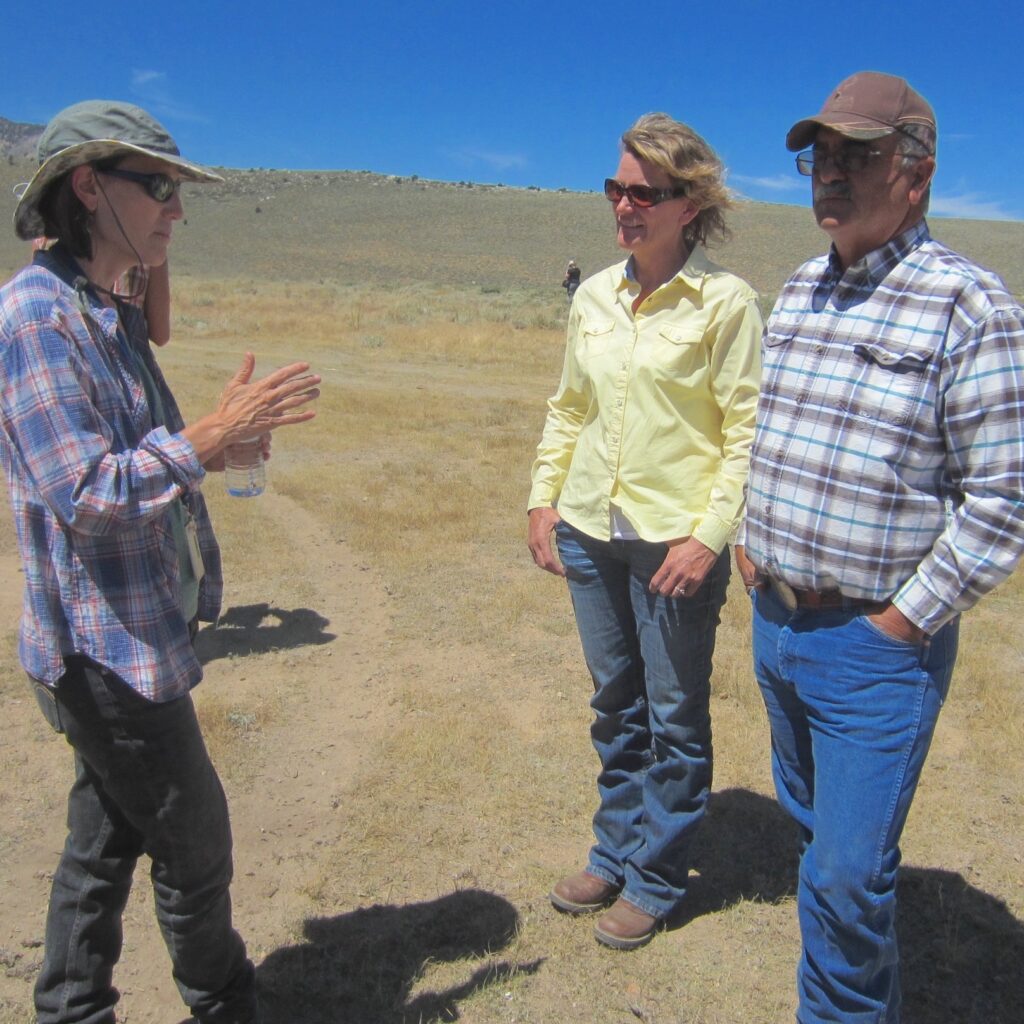 People in a field in the bi-state region