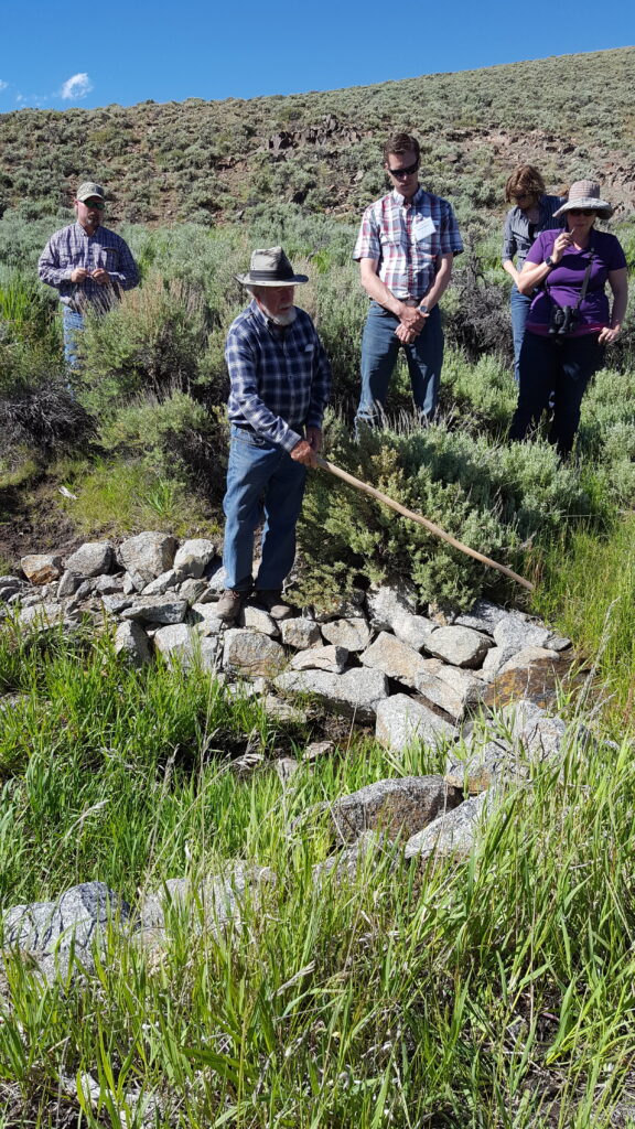 People in a wetlands restoration workshop