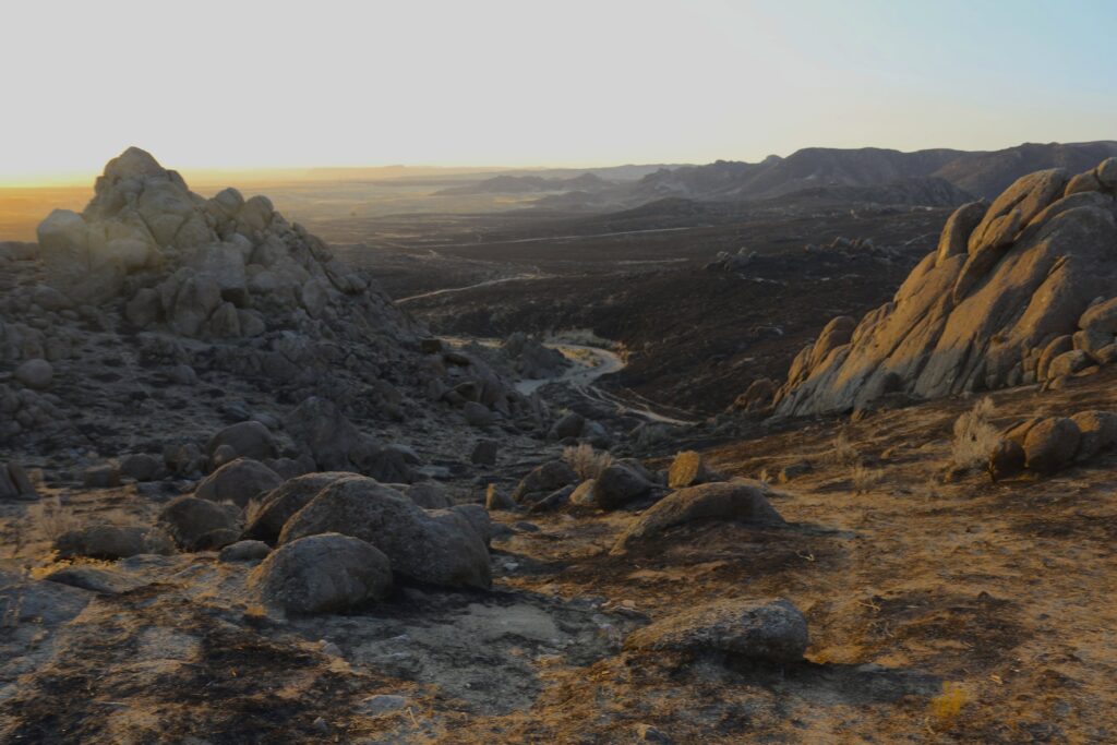 Rock and soot after the soda fire