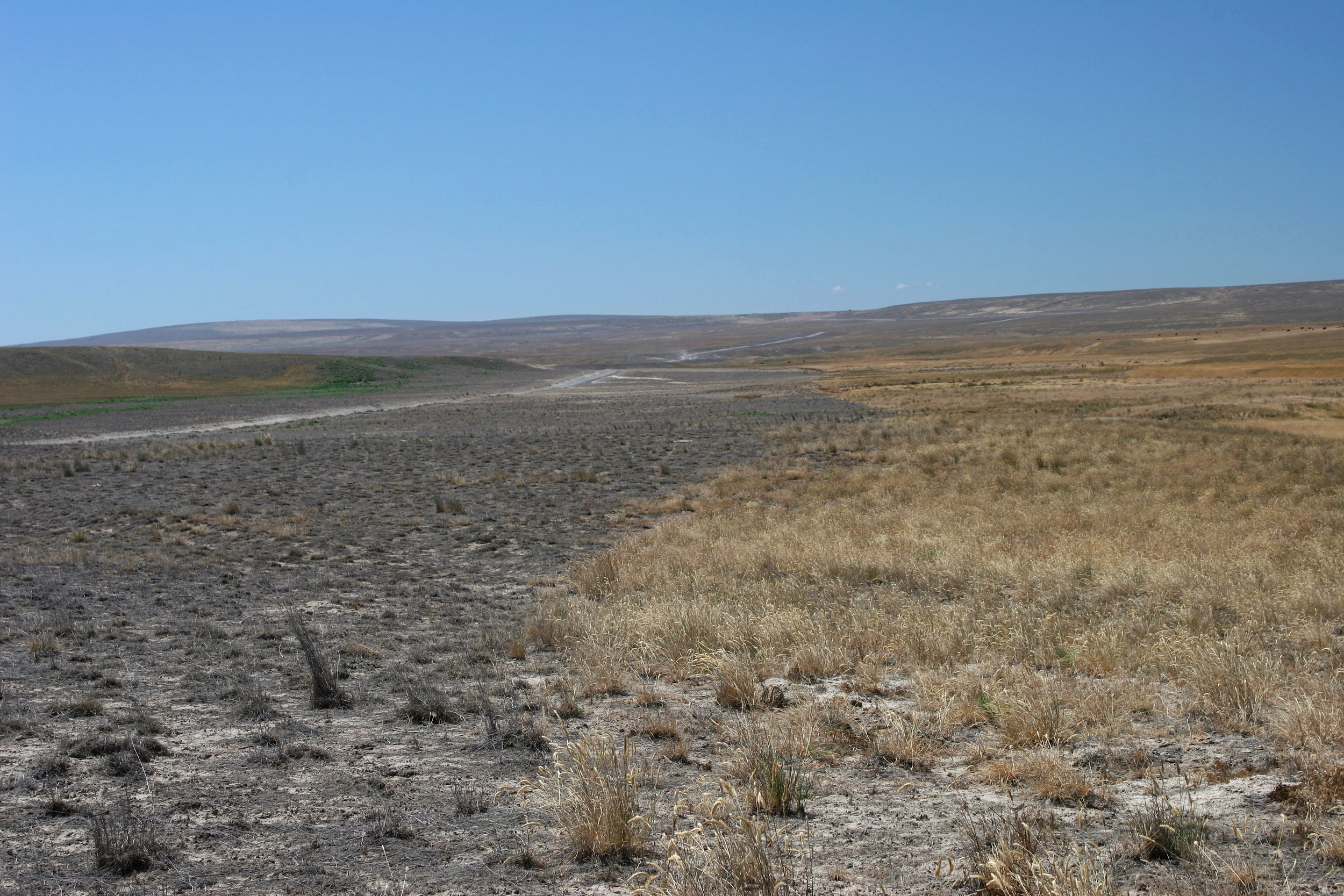 The Centennial Fire of 2017 was projected to burn 142,000 acres. After burning into the fuel break pictured above and to the left, it was controlled at 18,660 acres.